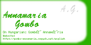 annamaria gombo business card
